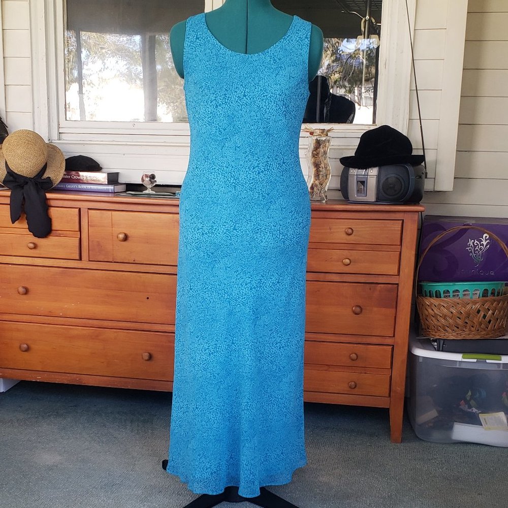 Studio I Maxi Dress Blue Print